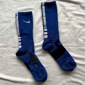 Nike Blue and White Men's Athletic Socks